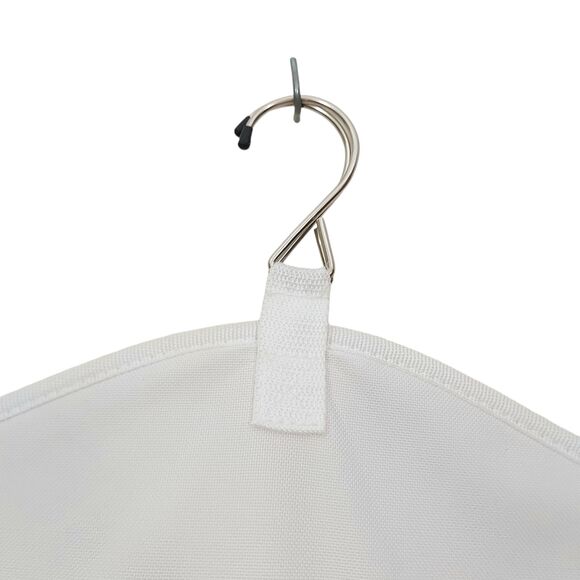 Double Sided Hanging Closet Organizer Storage Bag White 22in x 47in - Picture 8 of 9